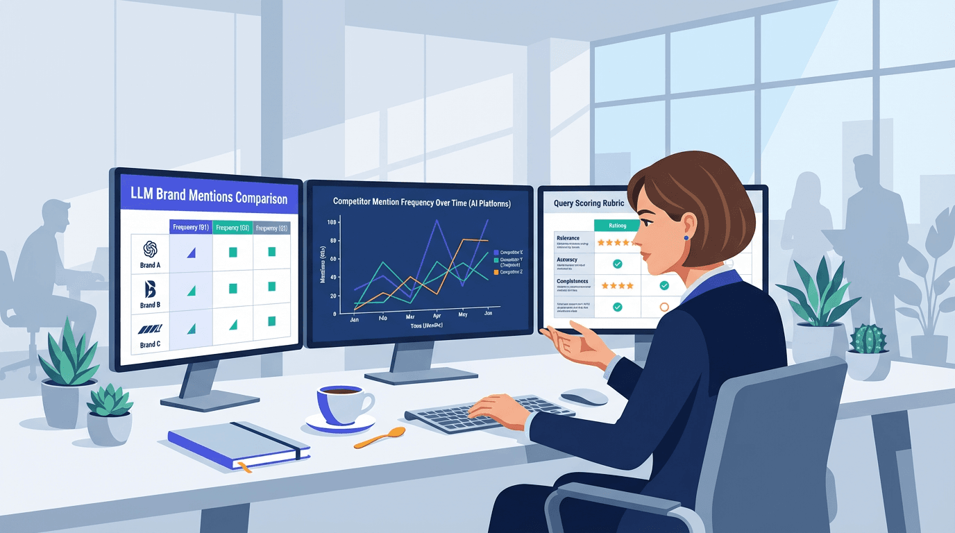 How to Benchmark LLM Visibility for Competitors