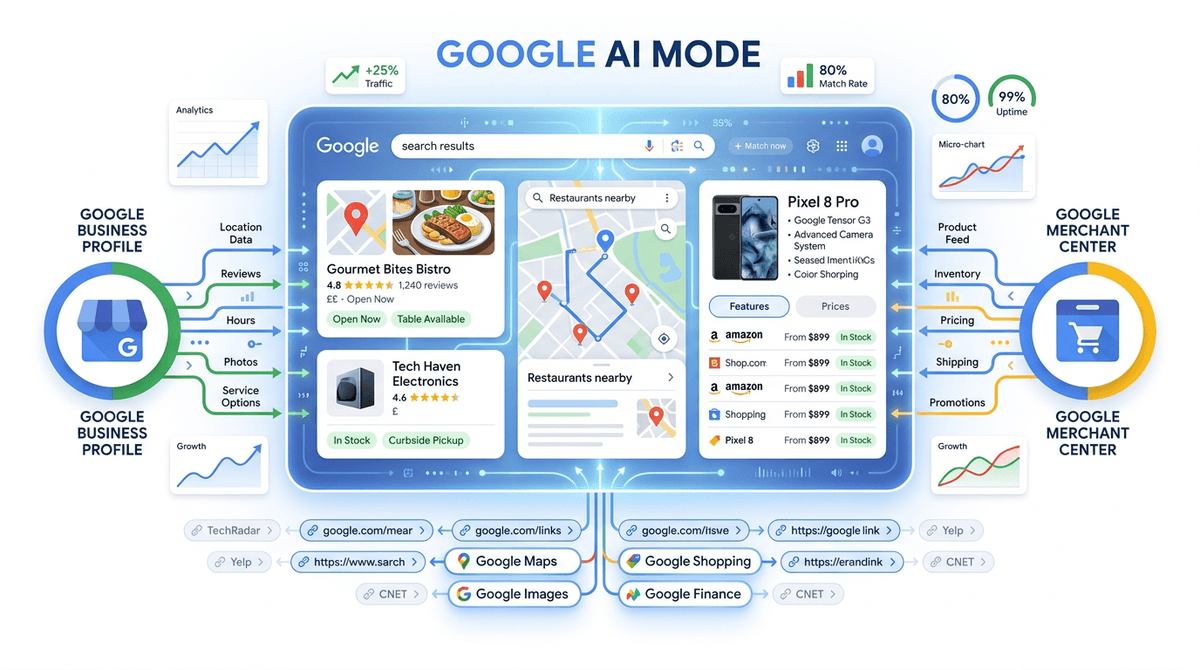 Google Is Now the Second-Most Cited Domain in AI Mode: What It Means for SEO and Local Search