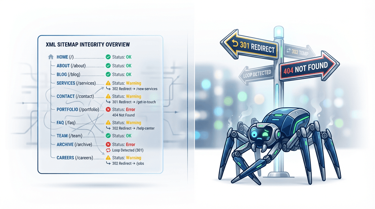 Redirects in Sitemaps: Why They Waste Crawl Budget (and How to Fix Them)