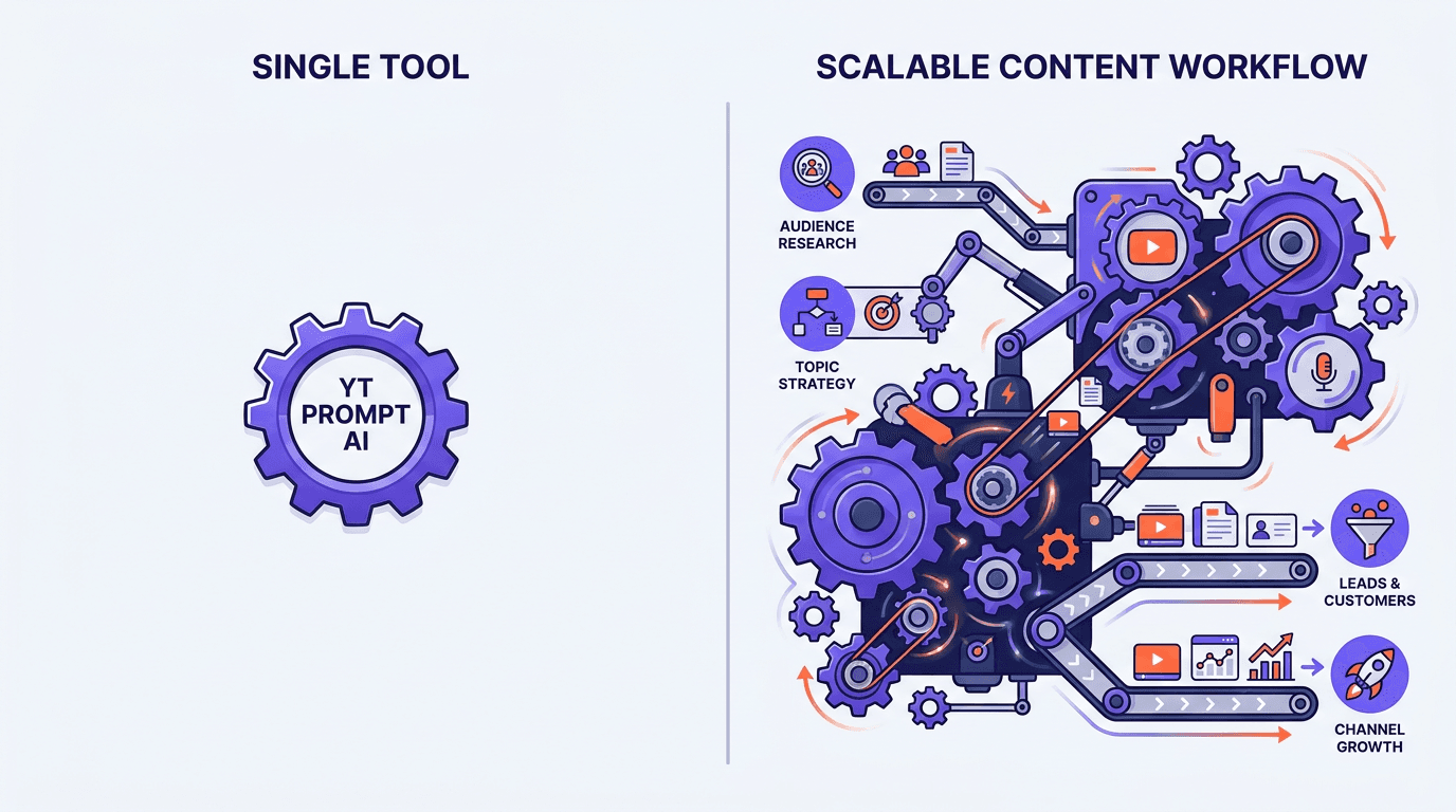 YT Prompt AI Is Not Enough: How to Turn YouTube Scripts Into a Scalable Content Workflow