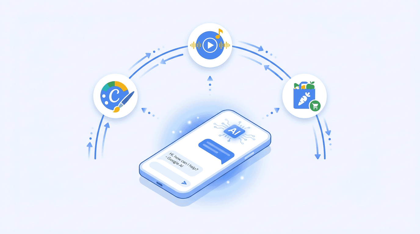 Google AI Mode Connected Apps: How Canva, YouTube Music & Instacart Work Together