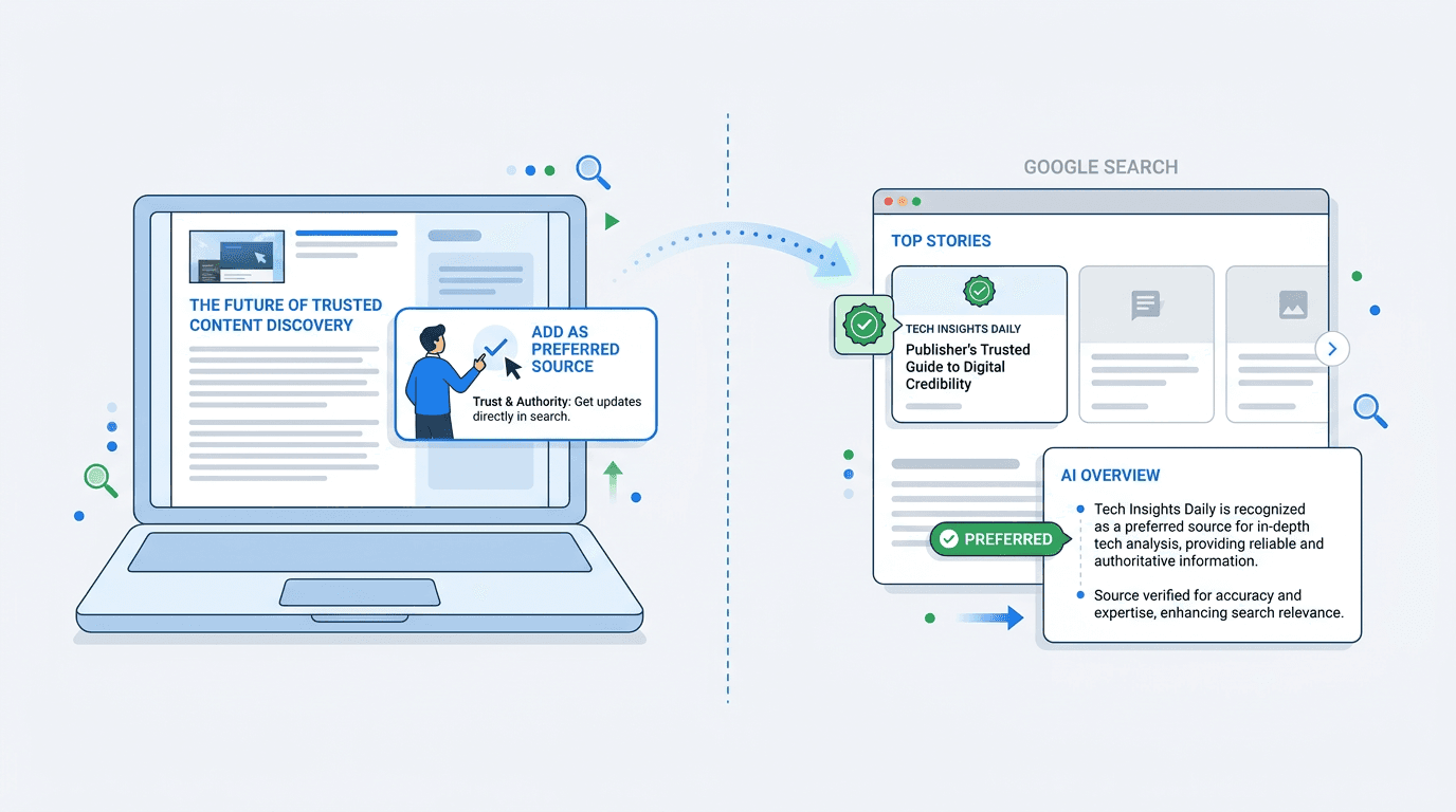 Google's New Preferred Sources Button Keeps Readers on Your Page: Here's How to Add It