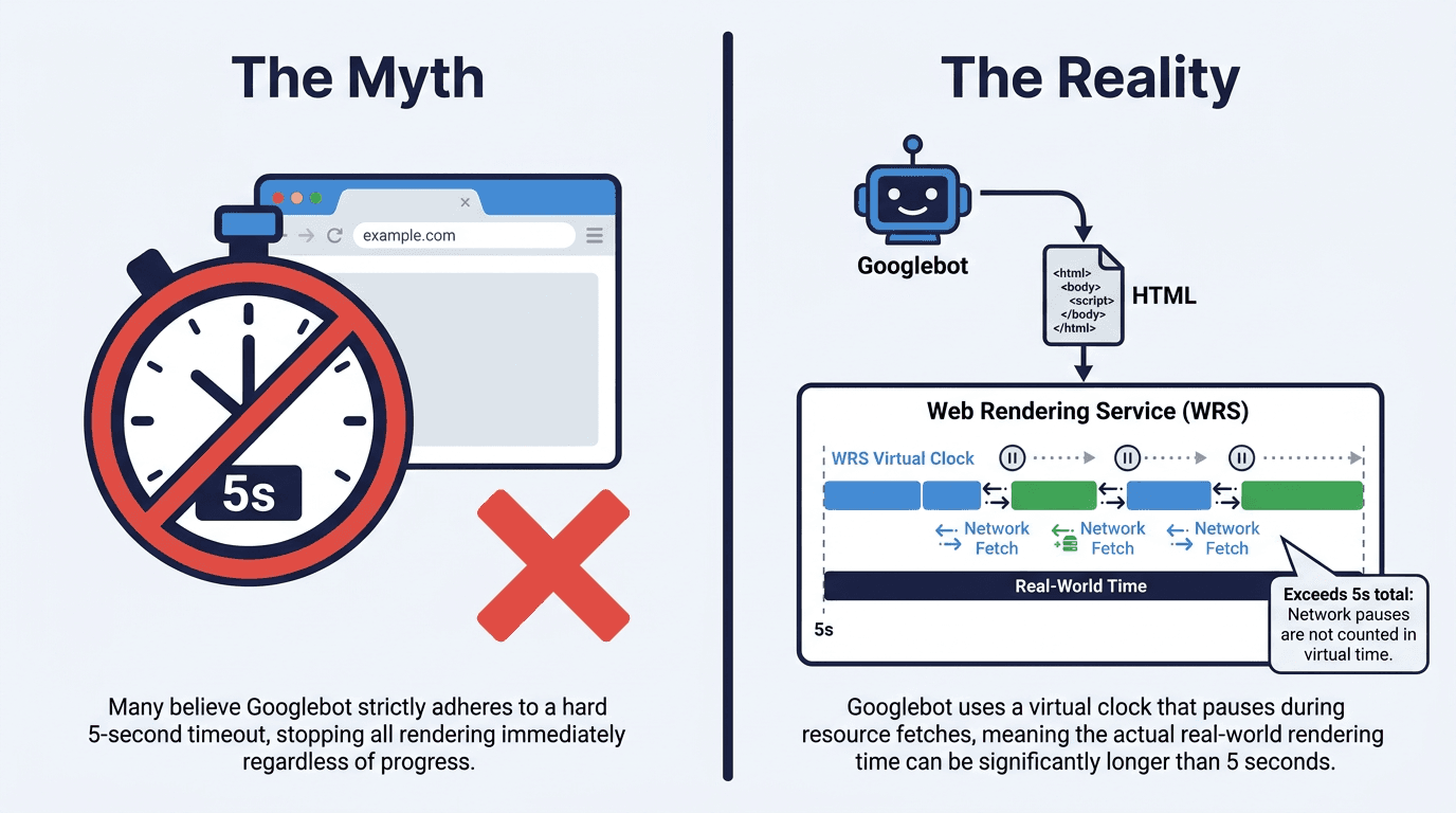 Google's Five-Second Render Limit Is a Myth — Here's What Actually Happens