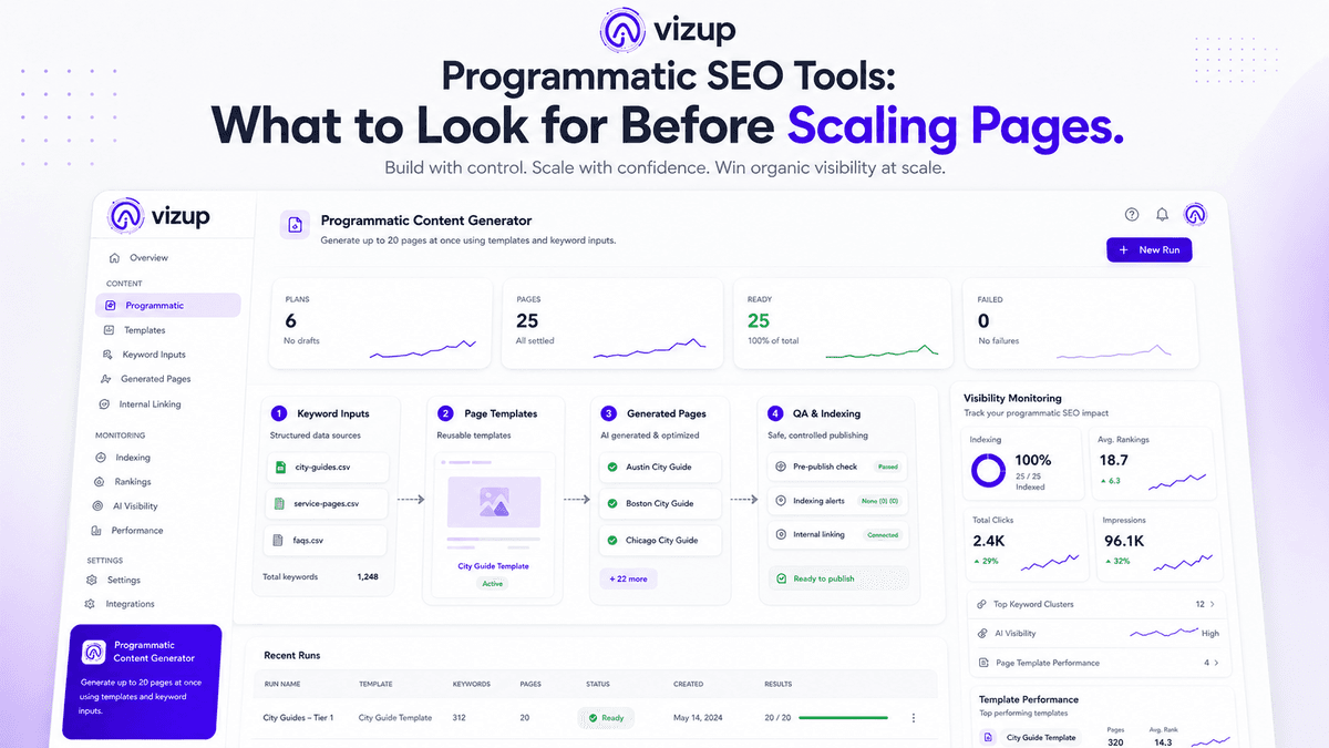 Programmatic SEO Tools: What to Look for Before Scaling Pages