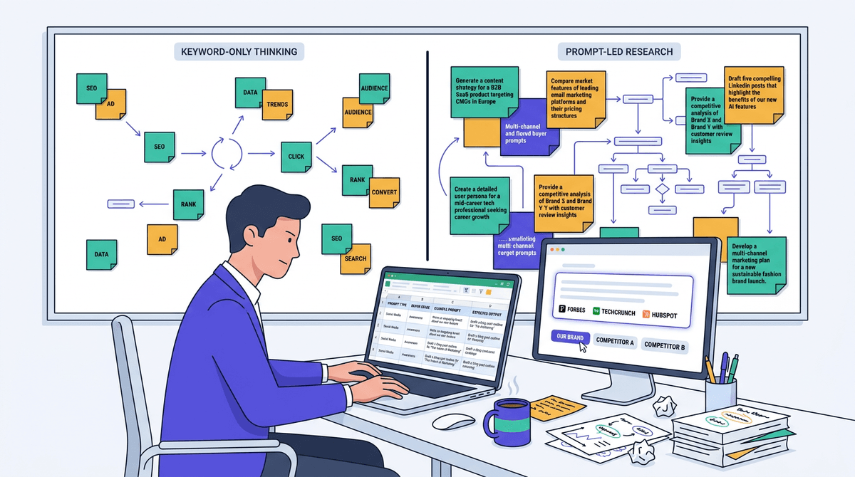 Prompt Research for AI Search: How to Find the Questions Buyers Ask ChatGPT
